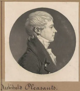 Archibald Pleasants, Jr., by Charles B. J. Févret de Saint-Mémin