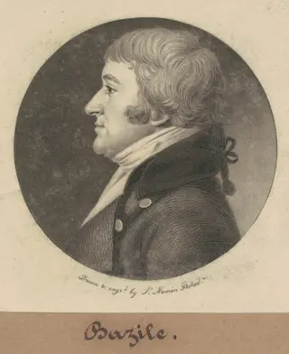 Bazile, by Charles B. J. Févret de Saint-Mémin