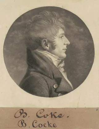Benjamin Cocke, by Charles B. J. Févret de Saint-Mémin, 1805