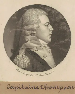 Captain Thompson, by Charles B. J. Févret de Saint-Mémin