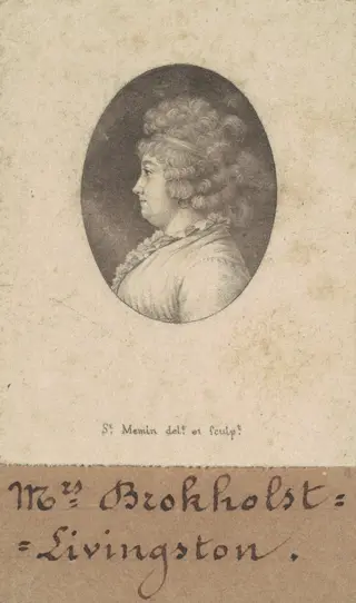 Catherine Keteltas Livingston, by Charles B. J. Févret de Saint-Mémin