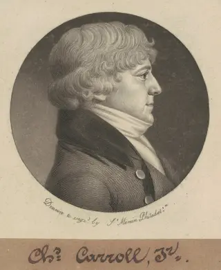 Charles Carroll, Jr., by Charles B. J. Févret de Saint-Mémin