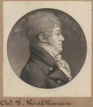 Charles F. Kalkman, by Charles B. J. Févret de Saint-Mémin