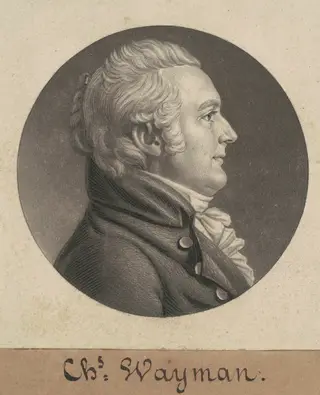 Charles Wayman, by Charles B. J. Févret de Saint-Mémin