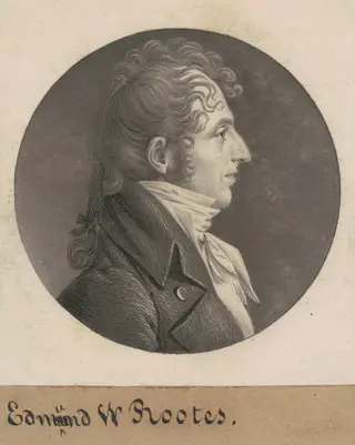 Edmund Wilcox Rootes, by Charles B. J. Févret de Saint-Mémin