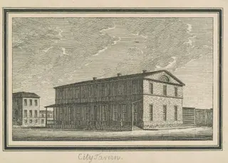 Esperanza, City Tavern, by Charles B. J. Févret de Saint-Mémin, 1795