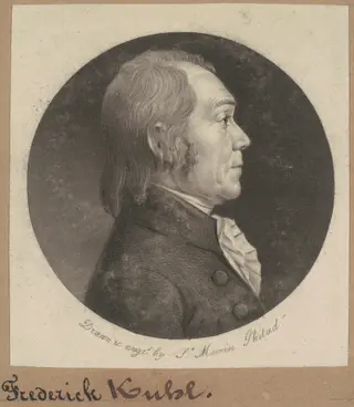 Frederick Kuhl, by Charles B. J. Févret de Saint-Mémin