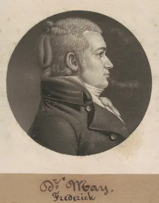 Frederick May, by Charles B. J. Févret de Saint-Mémin