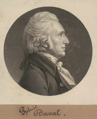 Gabriel Duvall, by Charles B. J. Févret de Saint-Mémin