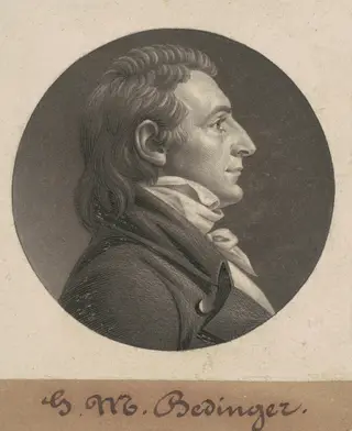 George Michael Bedinger, by Charles B. J. Févret de Saint-Mémin