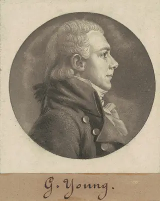George Young, by Charles B. J. Févret de Saint-Mémin