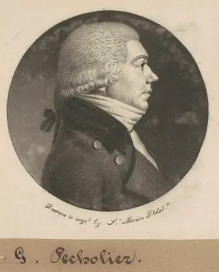 Guillaume Pecholier, by Charles B. J. Févret de Saint-Mémin