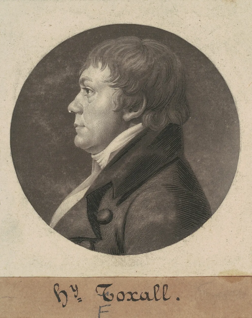 Henry Foxall, by Charles B. J. Févret de Saint-Mémin, ink, 1806