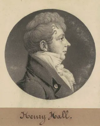 Henry Hall, by Charles B. J. Févret de Saint-Mémin