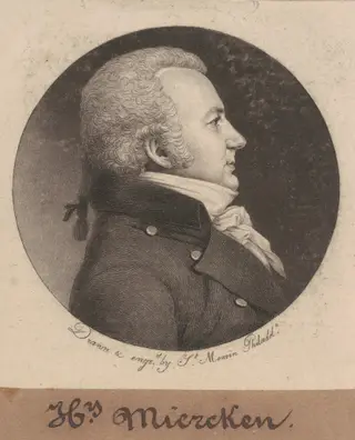 Henry Miercken, by Charles B. J. Févret de Saint-Mémin