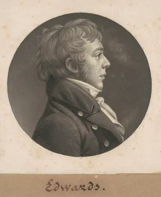 Horace Hampton Edwards, by Charles B. J. Févret de Saint-Mémin