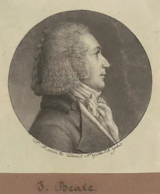 J. Beale, by Charles B. J. Févret de Saint-Mémin