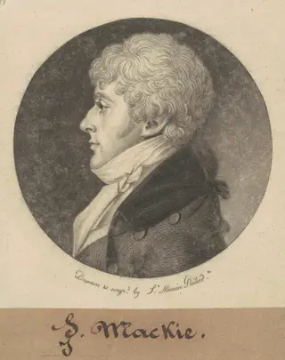 J. McKie, by Charles B. J. Févret de Saint-Mémin