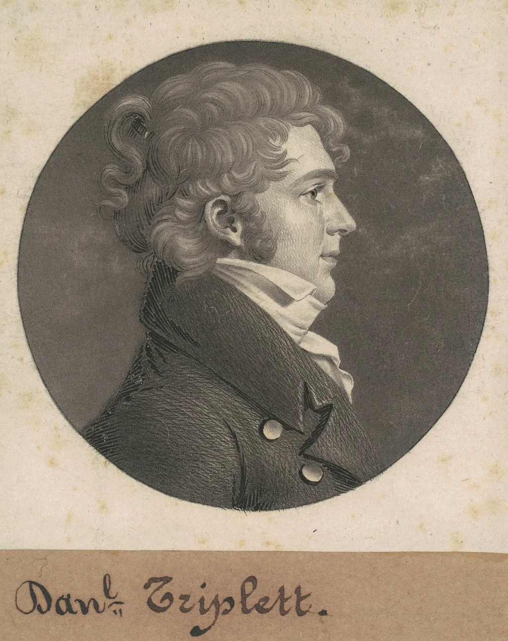 J. N. Luckett, by Charles B. J. Févret de Saint-Mémin, ink, 1808