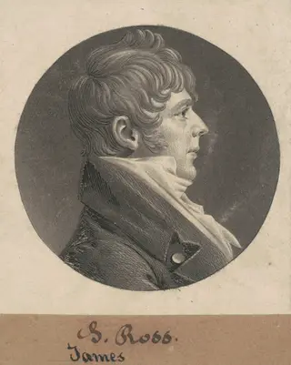 J. Ross, by Charles B. J. Févret de Saint-Mémin