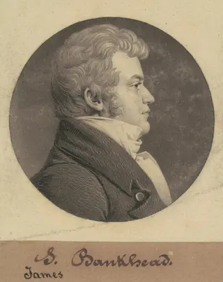 James Bankhead, by Charles B. J. Févret de Saint-Mémin