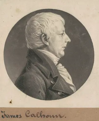 James Calhoun, by Charles B. J. Févret de Saint-Mémin