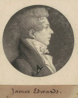James Edwards, by Charles B. J. Févret de Saint-Mémin
