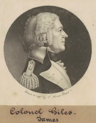 James Giles, by Charles B. J. Févret de Saint-Mémin