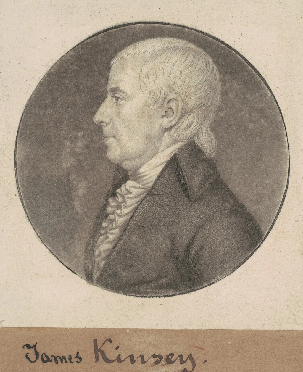 James Kinsey, by Charles B. J. Févret de Saint-Mémin, ink, 1807