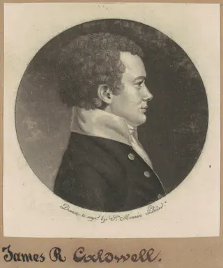 James R. Caldwell, by Charles B. J. Févret de Saint-Mémin