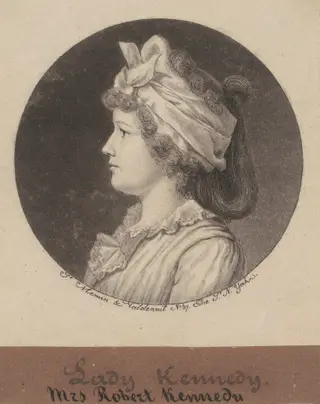 Jane Macomb Kennedy, by Charles B. J. Févret de Saint-Mémin