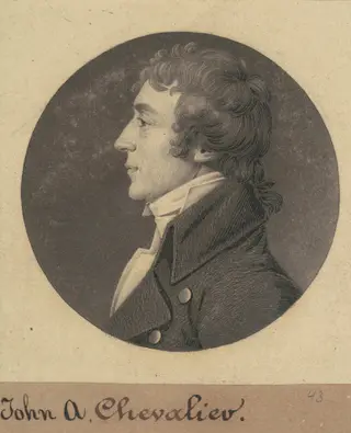 Jean Auguste Marie de Chevallié, by Charles B. J. Févret de Saint-Mémin