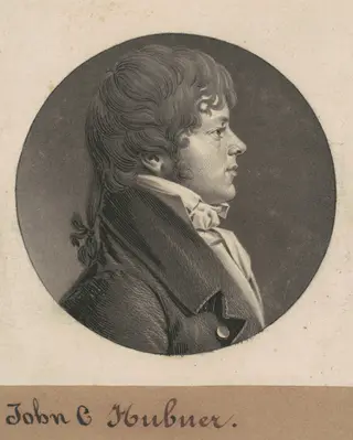 John C. Hubner, by Charles B. J. Févret de Saint-Mémin