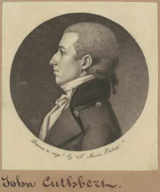 John Cuthbert, by Charles B. J. Févret de Saint-Mémin