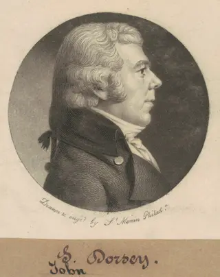 John Dorsey, by Charles B. J. Févret de Saint-Mémin