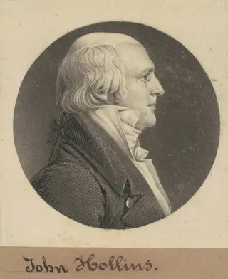John Hollins, by Charles B. J. Févret de Saint-Mémin