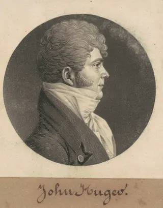 John Huger, by Charles B. J. Févret de Saint-Mémin