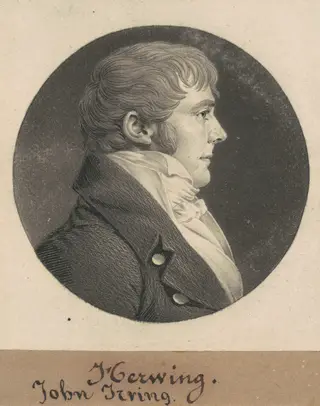 John Irving, by Charles B. J. Févret de Saint-Mémin