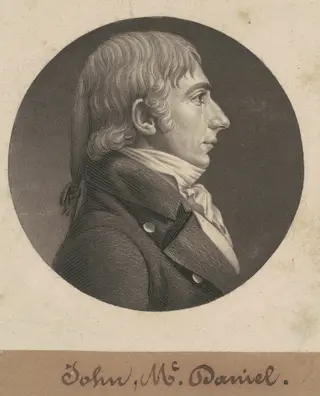 John McDaniel, by Charles B. J. Févret de Saint-Mémin