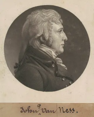 John Peter Van Ness, by Charles B. J. Févret de Saint-Mémin