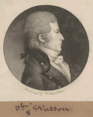 John Watson, by Charles B. J. Févret de Saint-Mémin