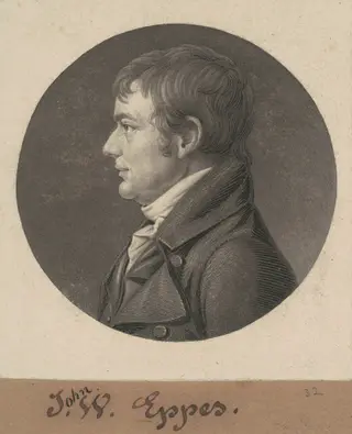 John Wayles Eppes, by Charles B. J. Févret de Saint-Mémin