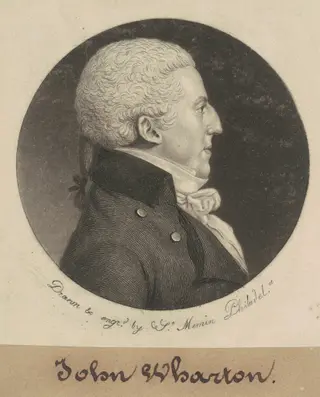 John Wharton, by Charles B. J. Févret de Saint-Mémin