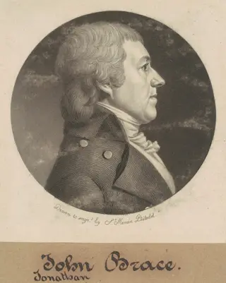 Jonathan Brace, Jr., by Charles B. J. Févret de Saint-Mémin