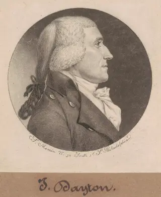 Jonathan Dayton, by Charles B. J. Févret de Saint-Mémin