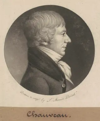 Joseph Anthony Chaveau, by Charles B. J. Févret de Saint-Mémin