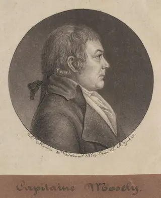 Joseph Mosely, by Charles B. J. Févret de Saint-Mémin