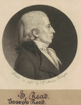 Joseph Reed, Jr., by Charles B. J. Févret de Saint-Mémin