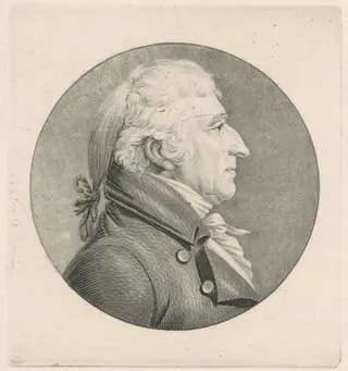 Joseph Whipple, by Charles B. J. Févret de Saint-Mémin