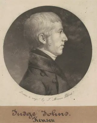 Kensey Johns, by Charles B. J. Févret de Saint-Mémin
